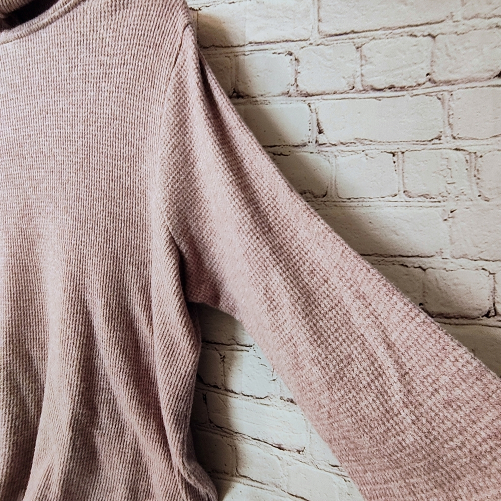 J.Jill Wearever Waffle Knit Lavender Purple Cowl Neck 3X Pullover Sweater Flowy - Picture 8 of 11